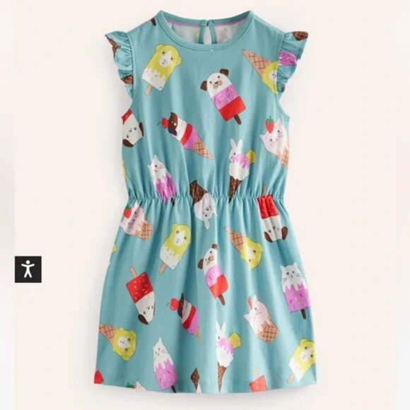 Mini Boden | Dresses | Nwot Mini Boden Animal Ice Cream Dress